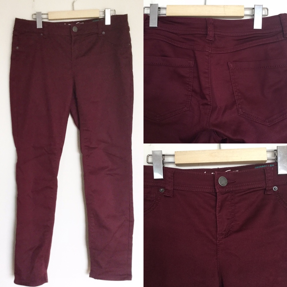 International Concepts Burgundy Pants